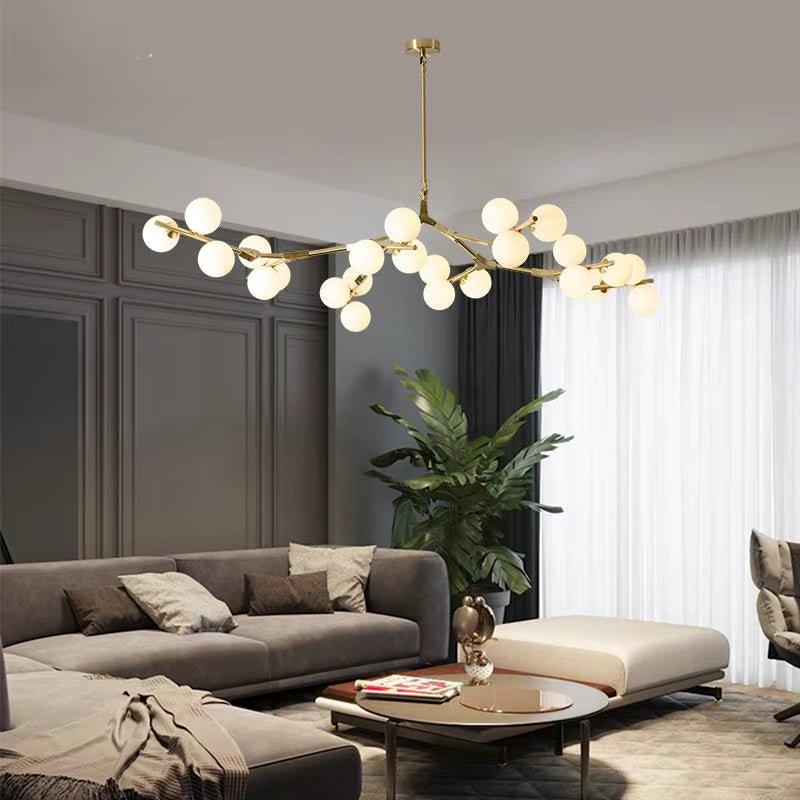 Lio Modern Tree Branch Ceiling Light Fixture - Gold48.4"(123cm)Warm Light 3000Kcasivra