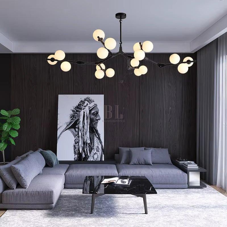 Lio Modern Tree Branch Ceiling Light Fixture - Gold48.4"(123cm)Warm Light 3000Kcasivra