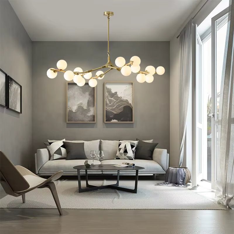 Lio Modern Tree Branch Ceiling Light Fixture - Gold48.4"(123cm)Warm Light 3000Kcasivra