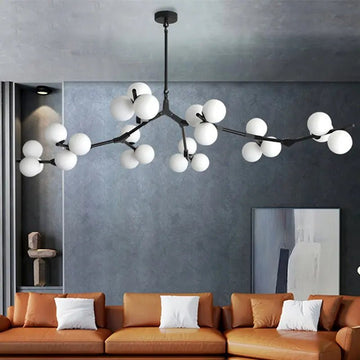 Lio Modern Tree Branch Ceiling Light Fixture - Black48.4"(123cm)Warm Light 3000Kcasivra