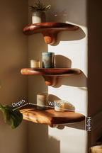Modern Live Edge Mushroom Shelf For Elegant Furniture Decor