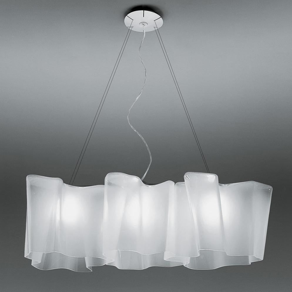 Logico Triple Linear Chandelier 15.75"W - Milky Whitecasivra
