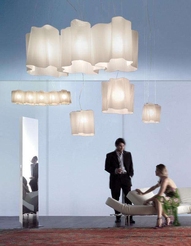 Logico Triple Linear Chandelier 15.75"W - Milky Whitecasivra