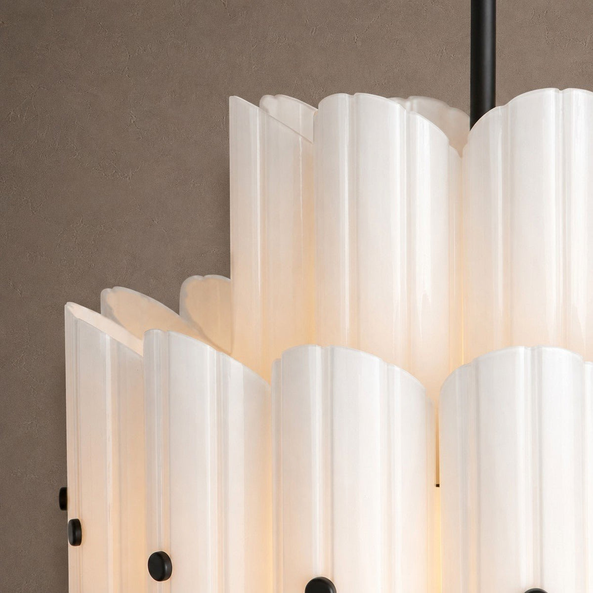 Lorna LED Double Tier Chandelier 25" 35" 46" - Polished Nickel46"casivra