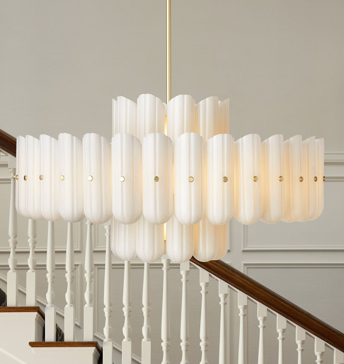 Lorna LED Double Tier Chandelier 25" 35" 46"-Chandelier-casivra-casivra