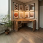 Modern Minimalist Corner Desk For Home Office Setup