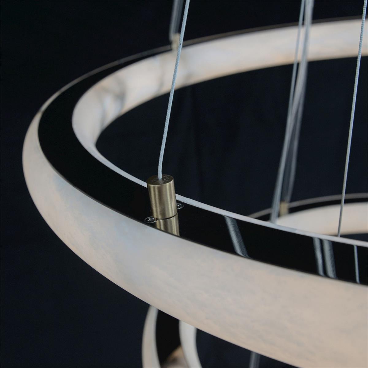 Luca Three-Tier Alabaster Pendant Chandelier - casivra