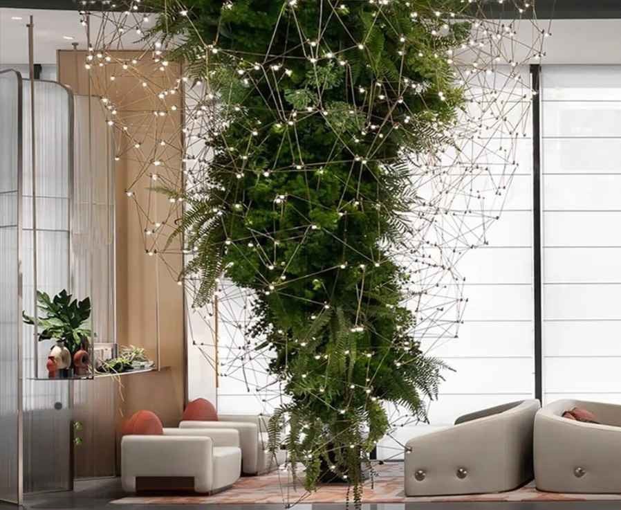 Lucia Tree Branch Chandelier for Foyer - Deep Golden Browncasivra