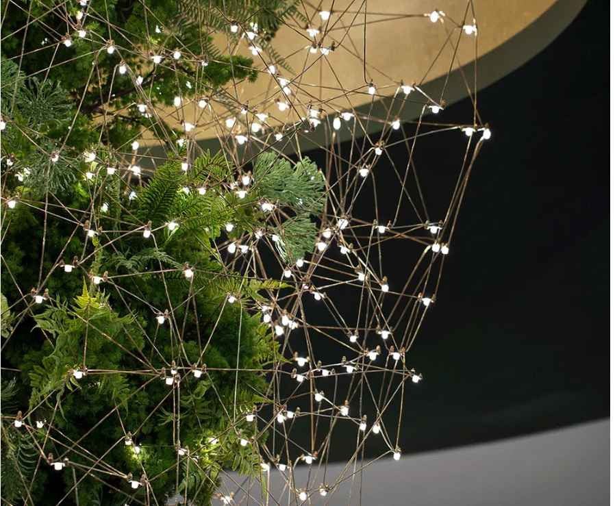Lucia Tree Branch Chandelier for Foyer - Deep Golden Browncasivra