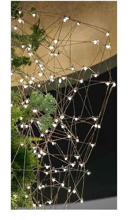 Lucia Tree Branch Chandelier for Foyer - Deep Golden Browncasivra