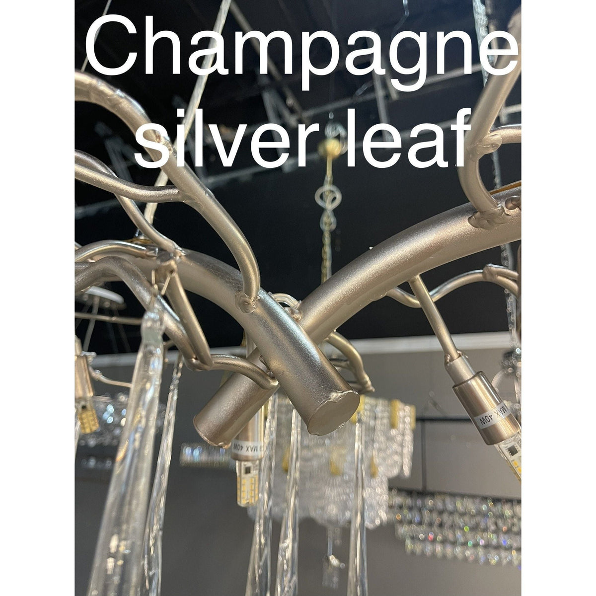 Lukas Oval Branching Brass Linear Teardrop Chandelier - 73" LengthDark Coppercasivra