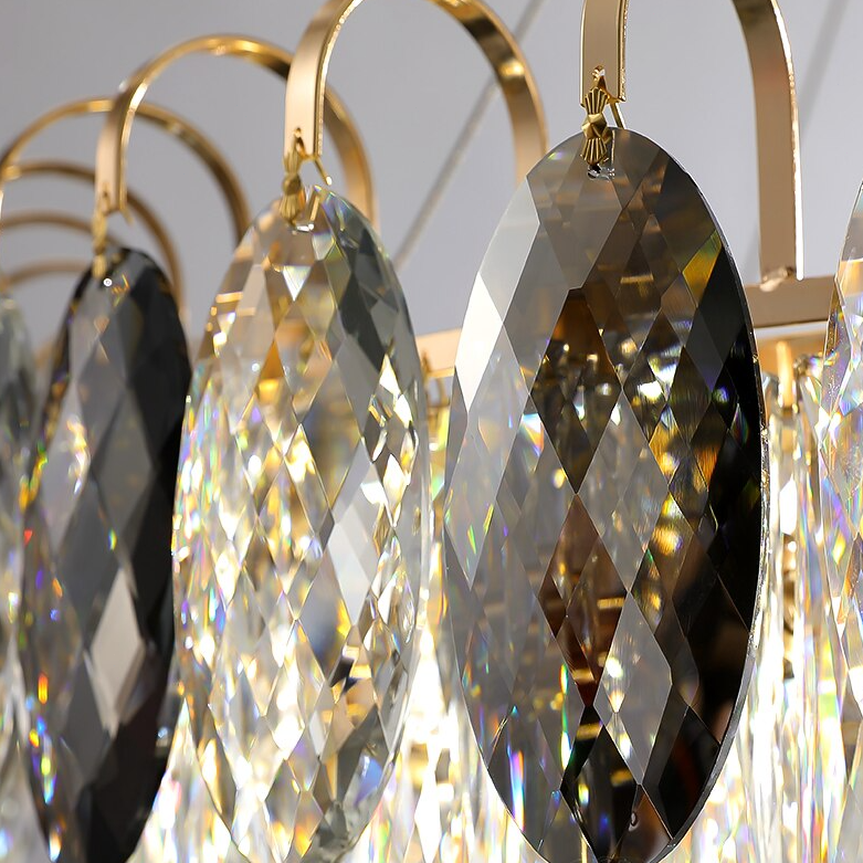 Luxurious K9 Crystal Chandelier Modern Ceiling Light Fixtures Set for Living Room/Dining Room-Chandeliers-casivra-casivra
