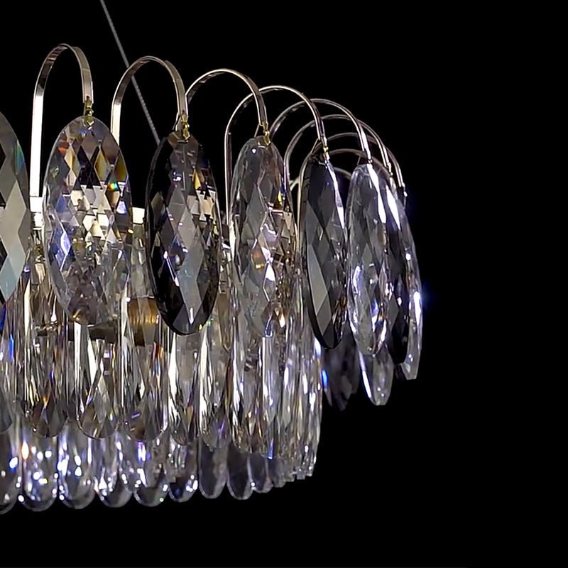 Luxurious K9 Crystal Chandelier Modern Ceiling Light Fixtures Set for Living Room/Dining Room-Chandeliers-casivra-casivra