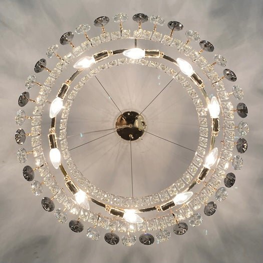 Luxurious K9 Crystal Chandelier Modern Ceiling Light Fixtures Set for Living Room/Dining Room-Chandeliers-casivra-casivra