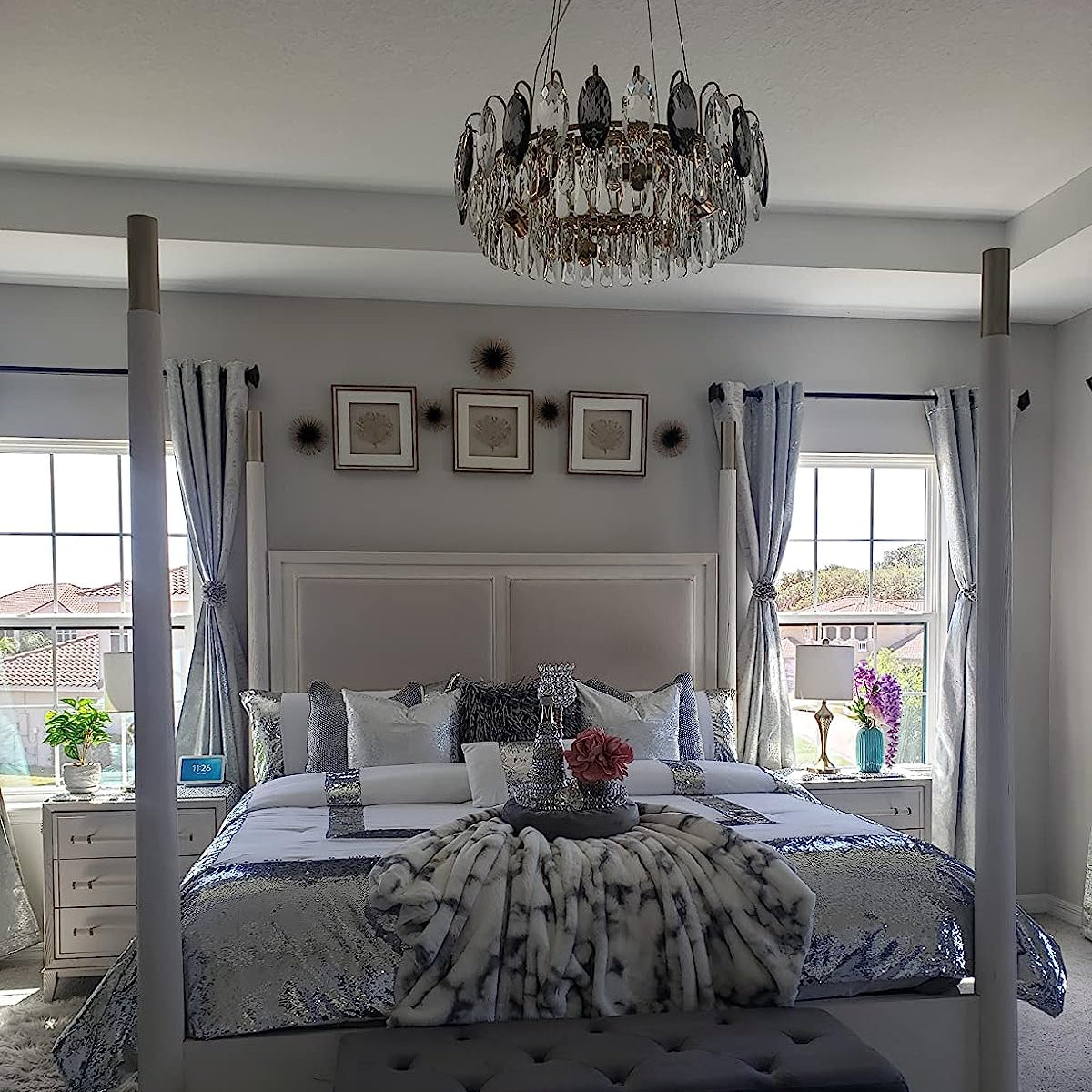 Luxurious K9 Crystal Chandelier Modern Ceiling Light Fixtures Set for Living Room/Dining Room-Chandeliers-casivra-casivra