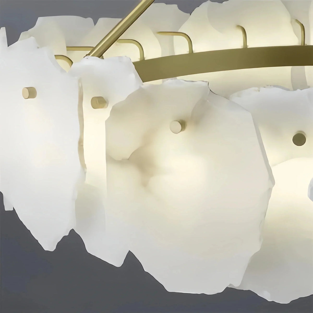 Luxury Alabaster Flakes Linear Chandelier Hanging Rod Light - casivra