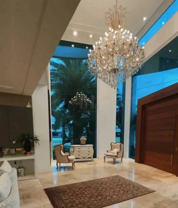 Luxury Classic Multi - layers Candle Crystal Dimmable Tiered Chandelier in Gold/Silver Finish - D47.2" *H59"Goldcasivra
