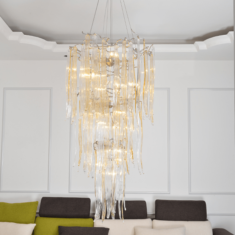 Luxury Crystal Branch Chandelier For Staircase - 19.69" diamcasivra