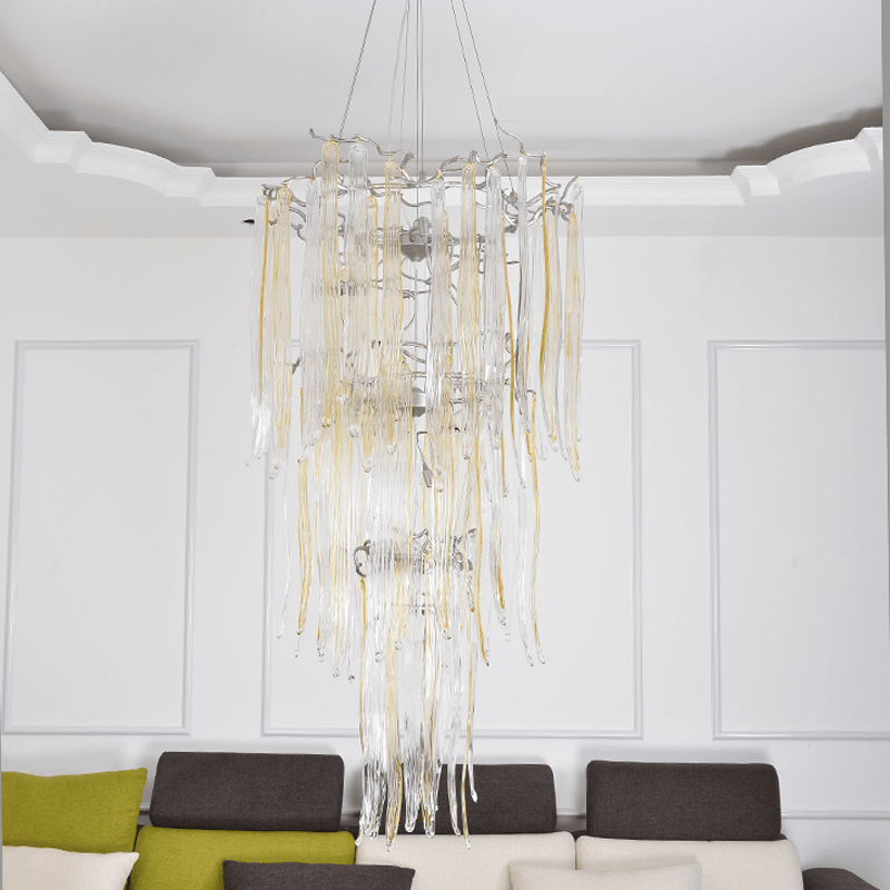 Luxury Crystal Branch Chandelier For Staircase - 19.69" diamcasivra