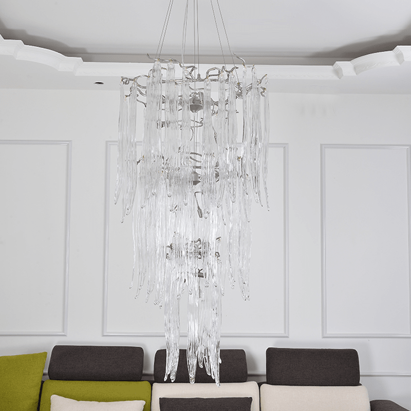 Luxury Crystal Branch Chandelier For Staircase - 19.69" diamcasivra