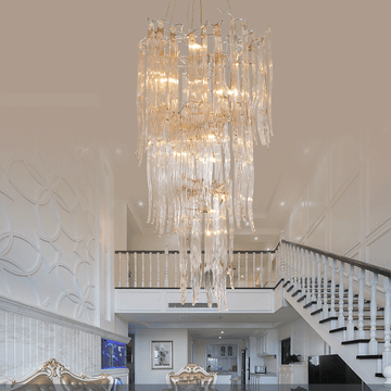 Luxury Crystal Branch Chandelier For Staircase - 19.69" diamcasivra
