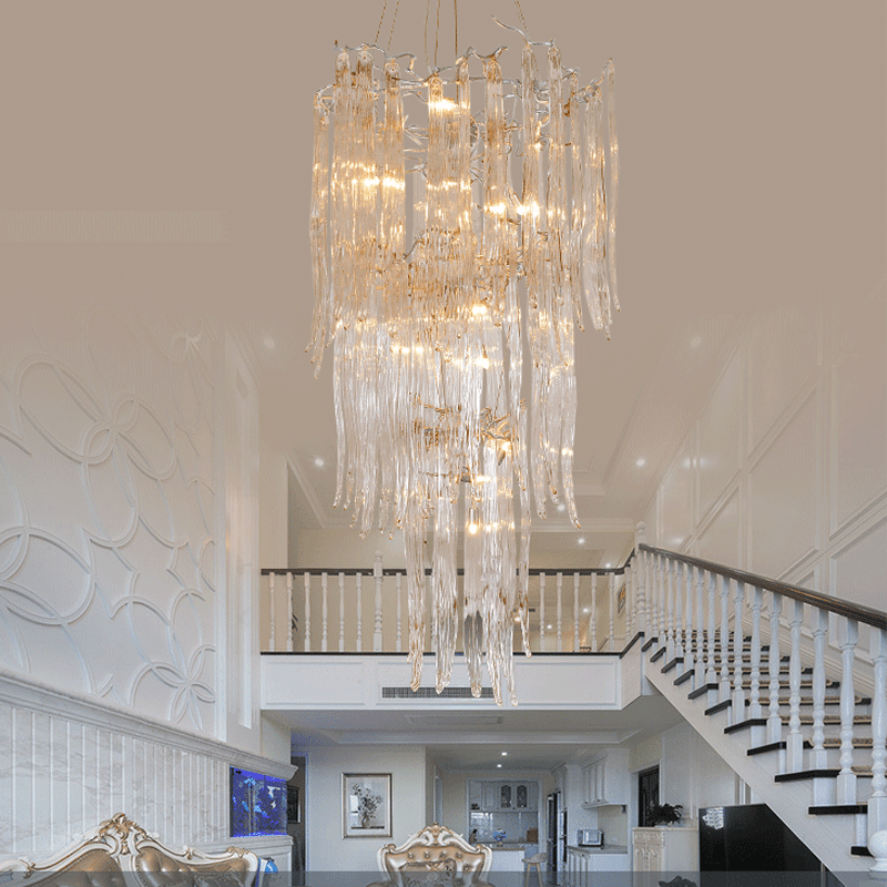 Luxury Crystal Branch Chandelier For Staircase - 19.69" diamcasivra