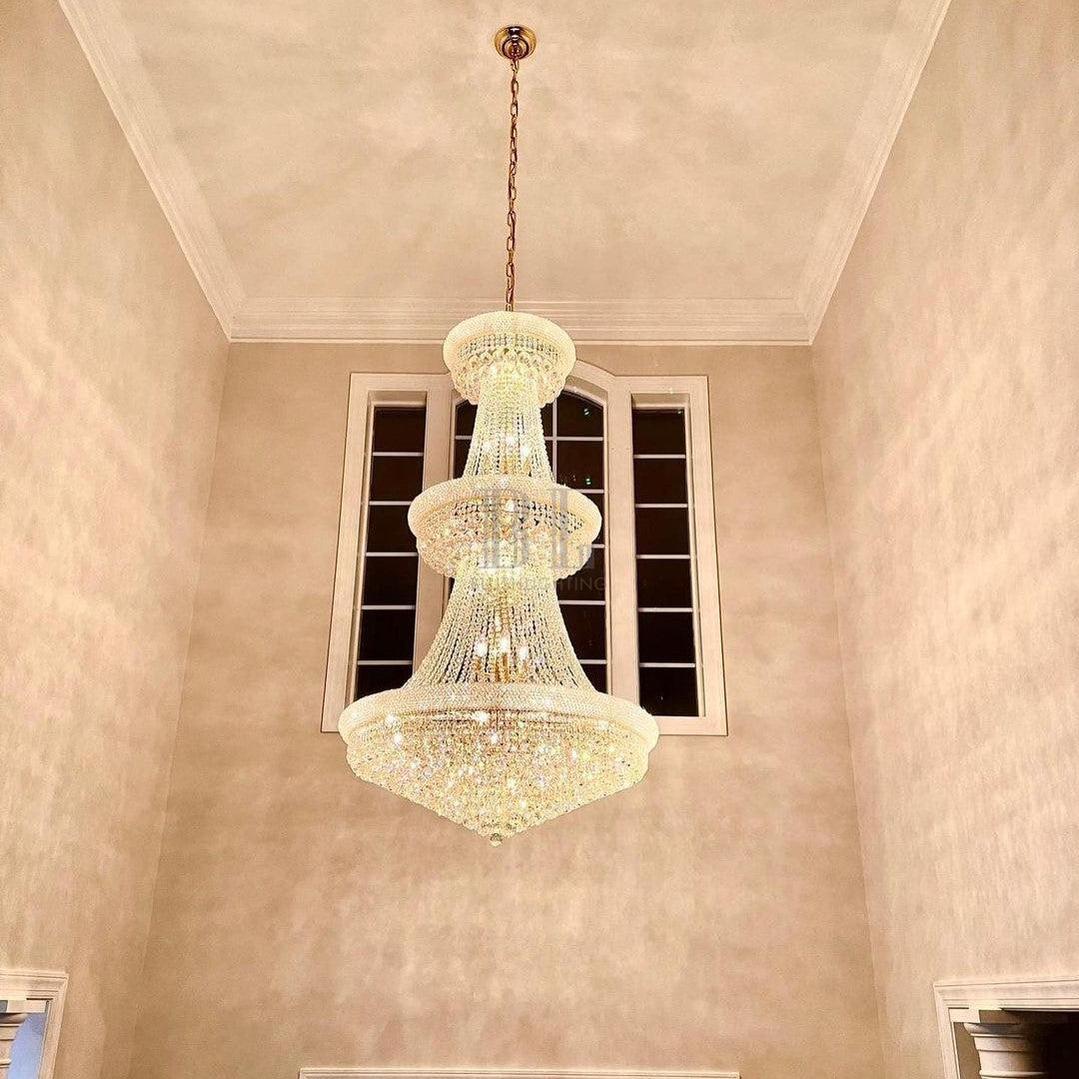 Luxury Crystal Chandelier for Grand Villa Hall and Duplex Staircase Lighting-chandelier-casivra-casivra