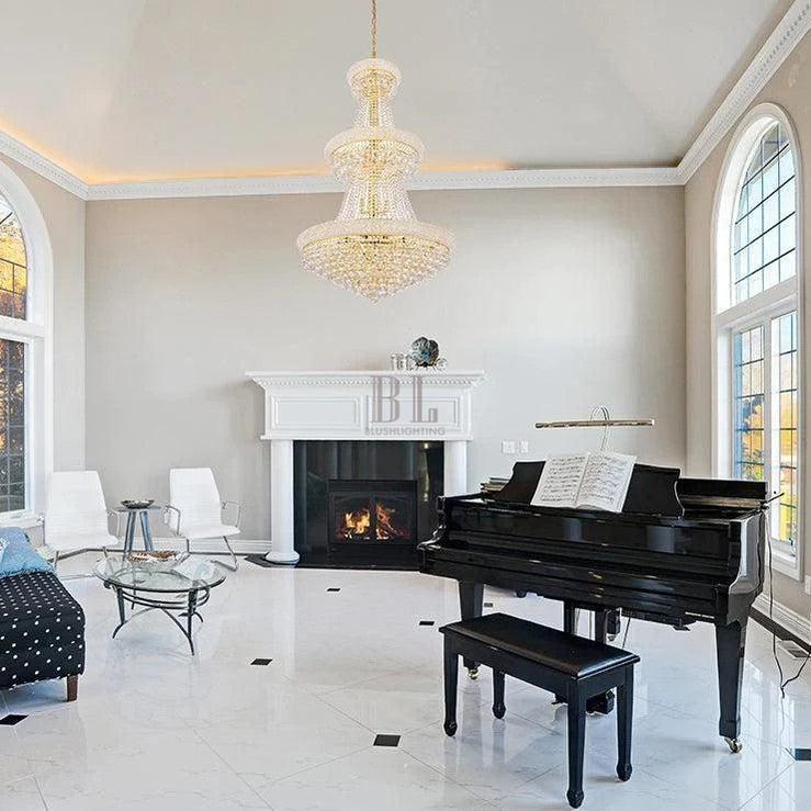 Luxury Crystal Chandelier for Grand Villa Hall and Duplex Staircase Lighting-chandelier-casivra-casivra