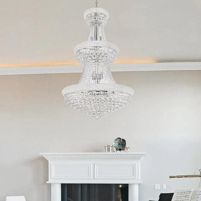 Luxury Crystal Chandelier for Grand Villa Hall and Duplex Staircase Lighting-chandelier-casivra-casivra