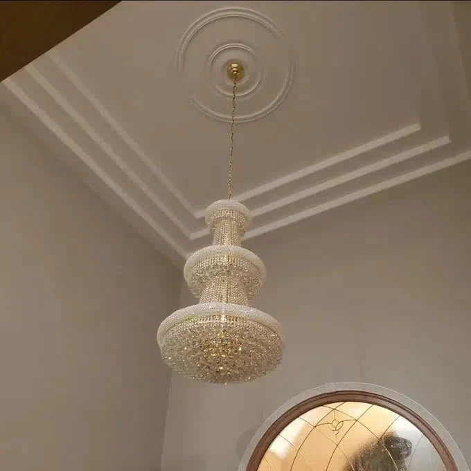 Luxury Crystal Chandelier for Grand Villa Hall and Duplex Staircase Lighting-chandelier-casivra-casivra