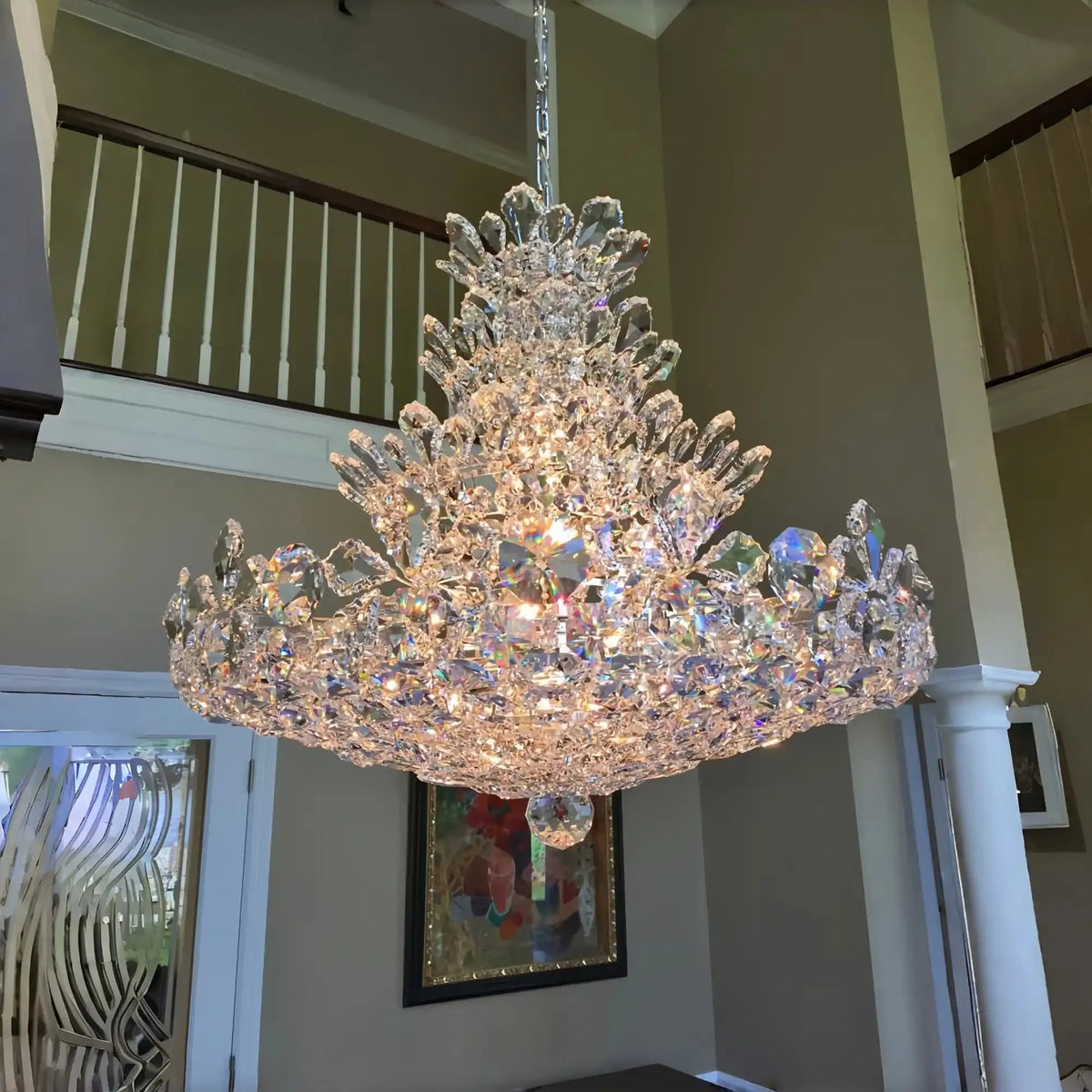Luxury Empire Floral Crystal Chandelier - D39.4"*H33.5"/54.5kgWarm Lightcasivra