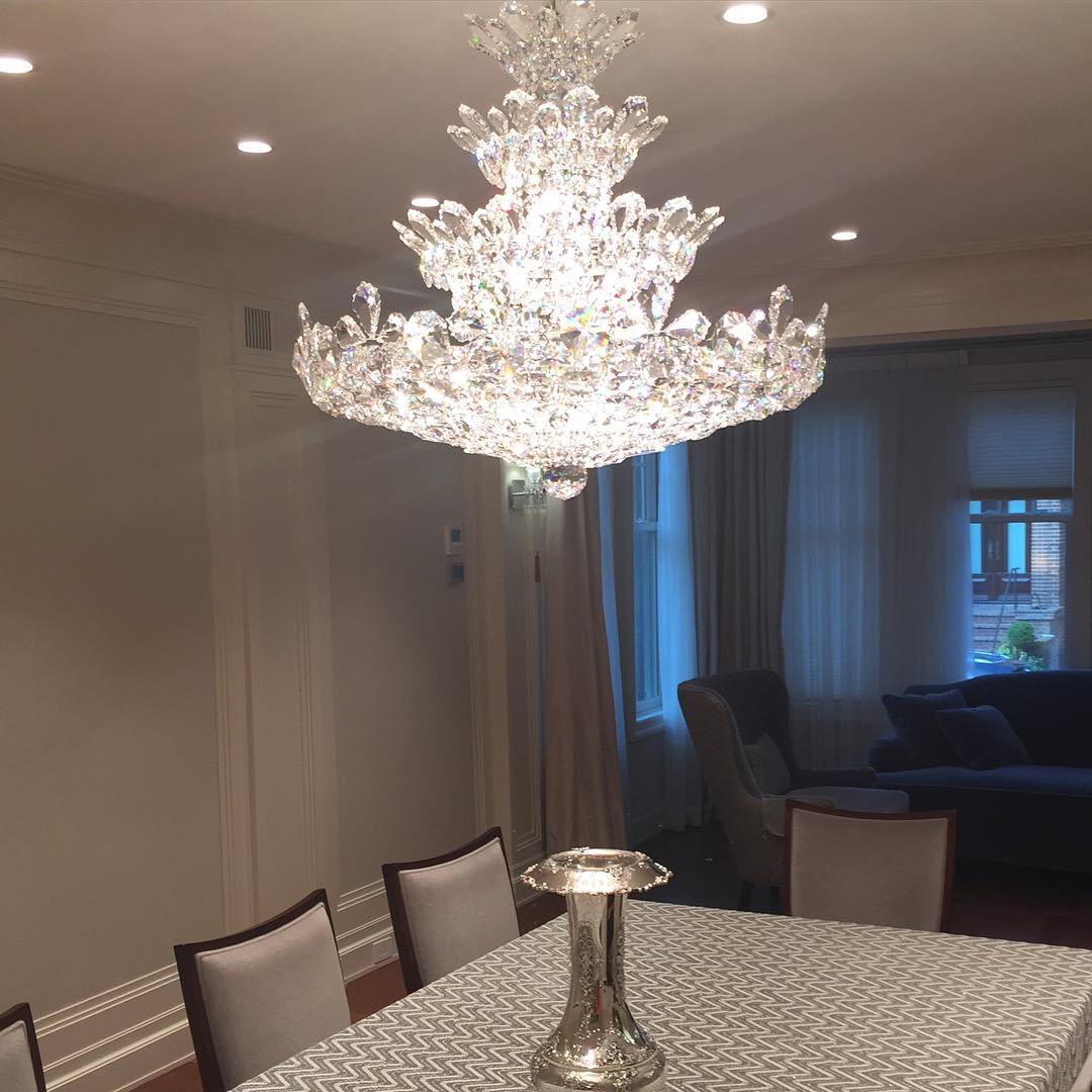 Luxury Empire Floral Crystal Chandelier - D31.5"*H26.8"Warm Lightcasivra