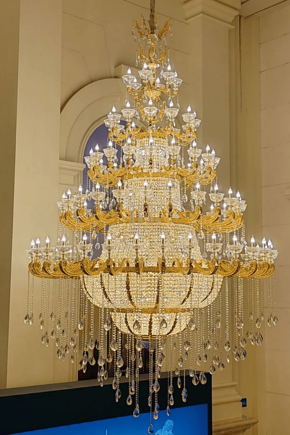 Luxury Empire Multi-layer Crystal Chandelier for High-ceiling - Customized/Contact uscasivra