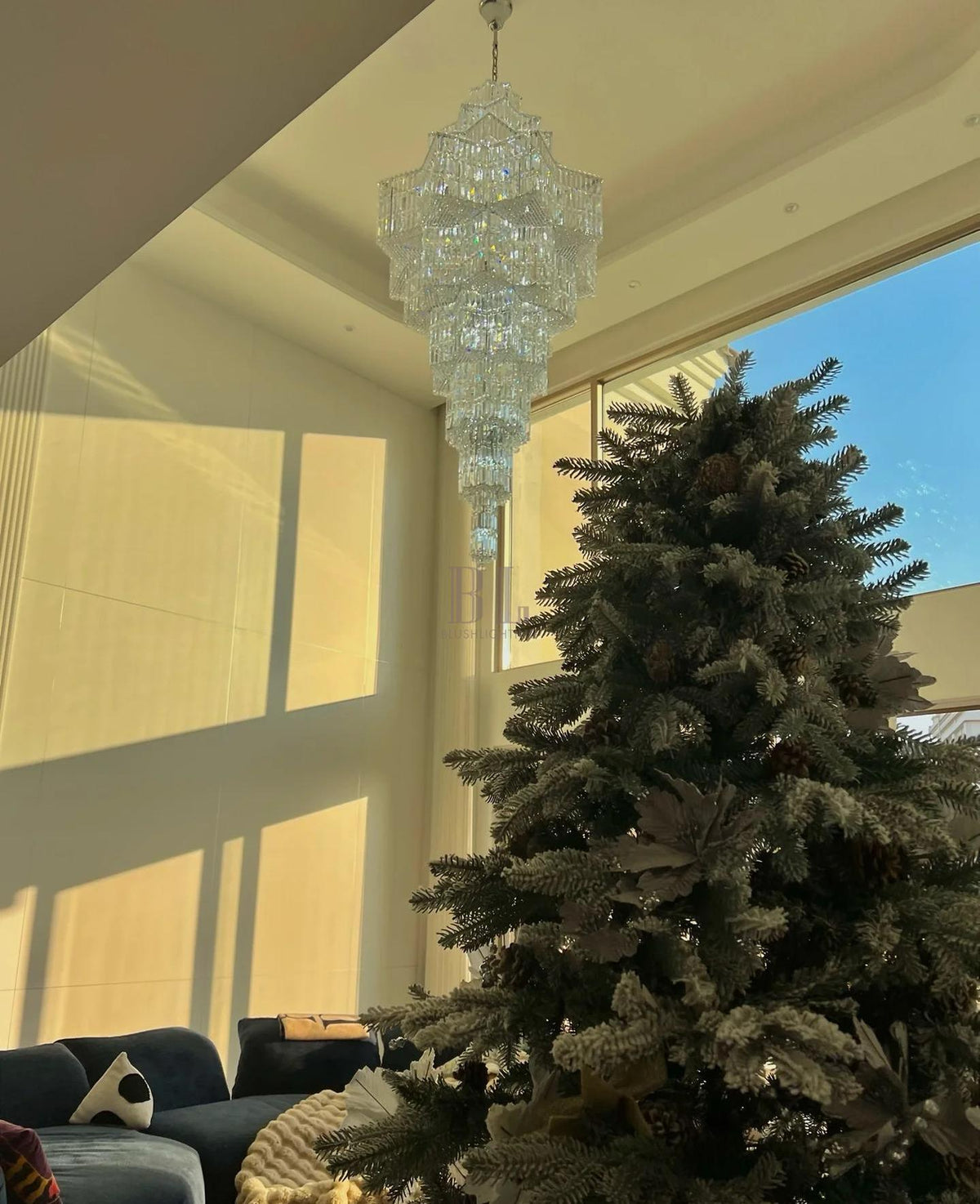 Luxury Extra Large Plaza Multi-Tier Crystal Chandelier For Hotel Hall / 2 Story Foyer / High Ceiling Living Room-Chandeliers-casivra-casivra