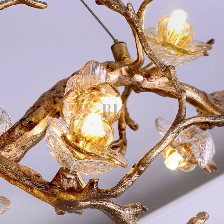 Luxury Flower Tree Branch Chandelier - L 39.4″(100cm) x W 25.6″(65cm) x H 22.8″(58cm)casivra