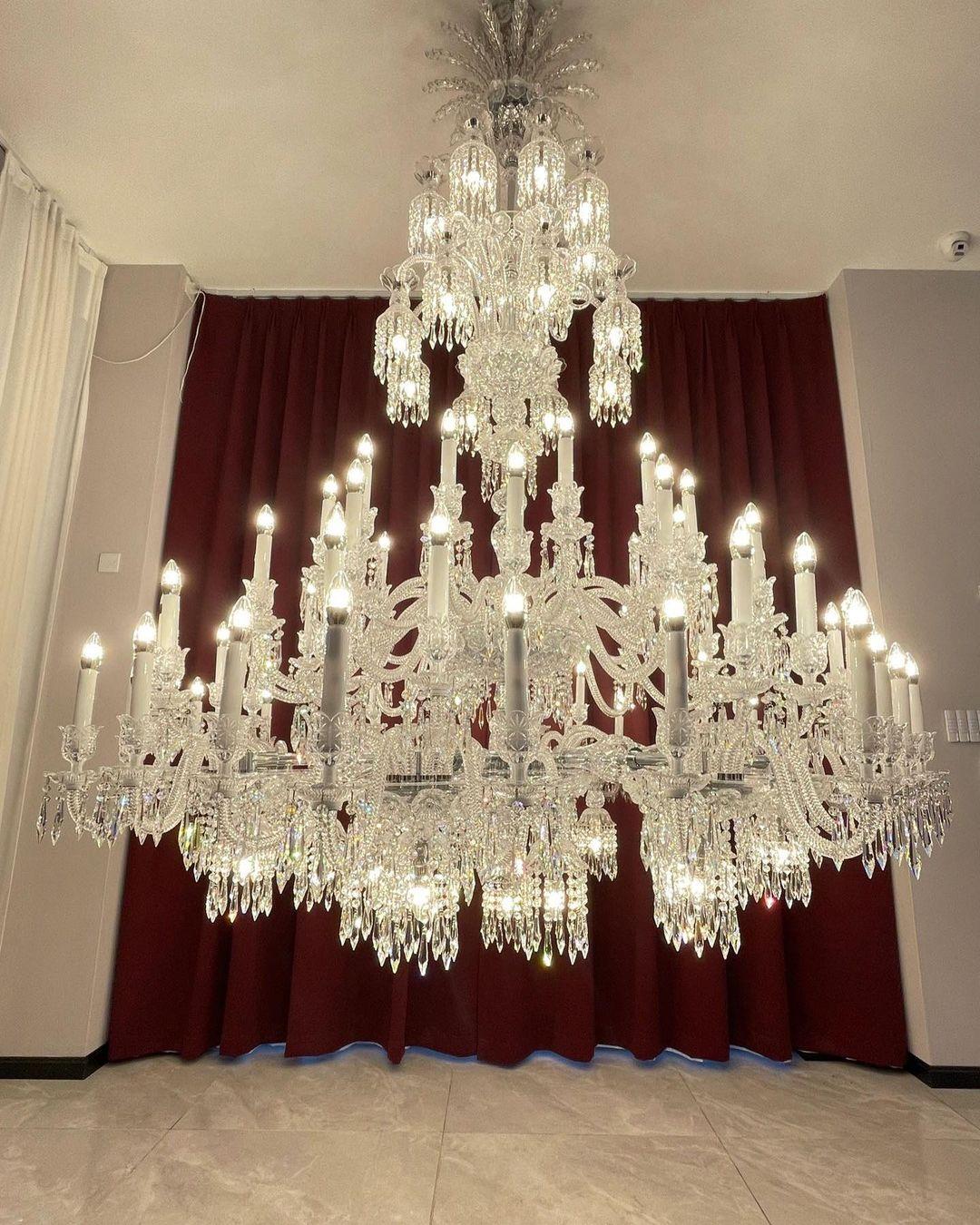 Luxury Large Multi Candles Chandelier Islam Crystal Ceiling Lighting Fixture For Living Room/ Hall Decoration-Chandeliers-casivra-casivra