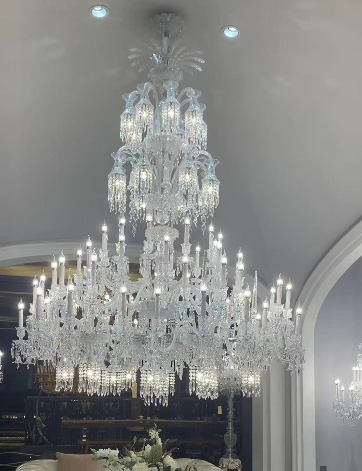 Luxury Large Multi Candles Chandelier Islam Crystal Ceiling Lighting Fixture For Living Room/ Hall Decoration-Chandeliers-casivra-casivra