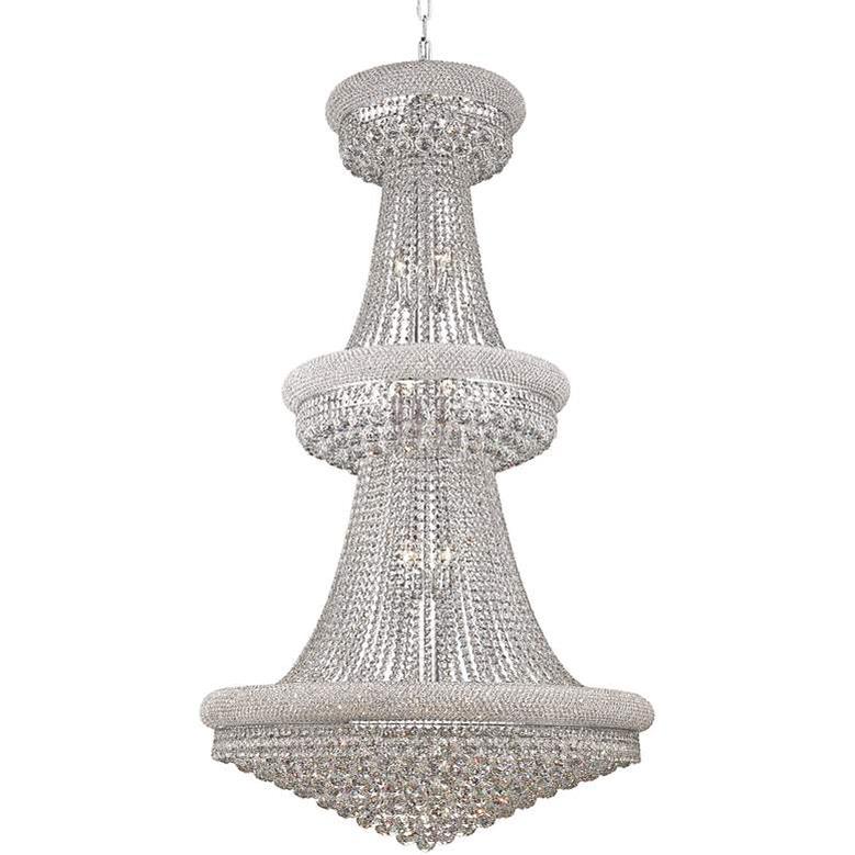 Luxury Modern Primo Wide Gold Crystal Chandelier for High Ceiling Foyer & Staircase-casivra-casivra