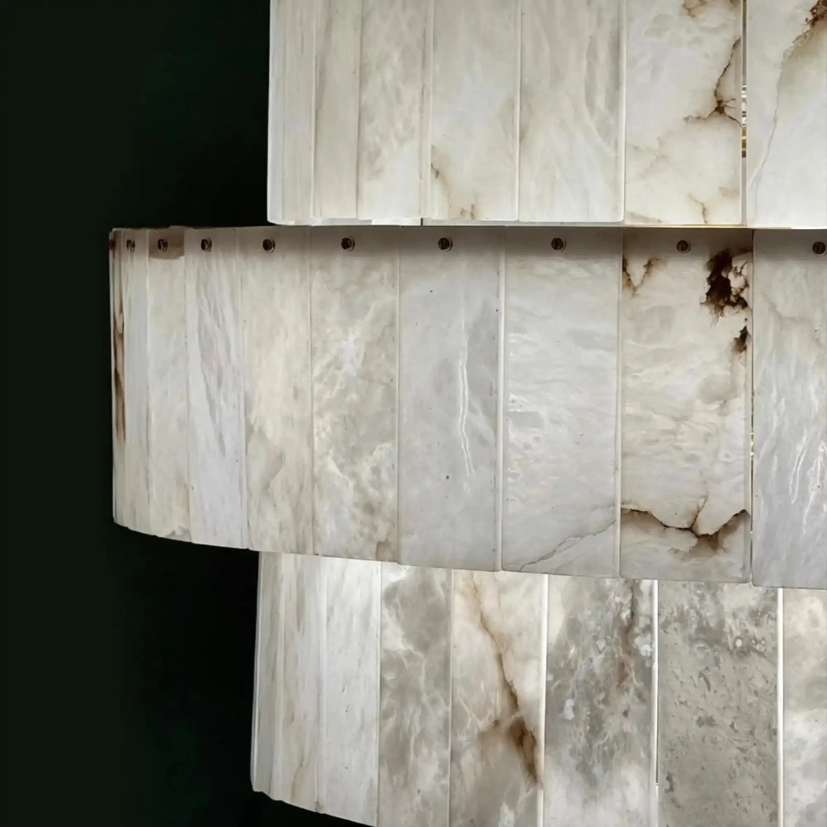 Luxury Sculpted Pyramid-Tier Alabaster Chandelier for High Ceiling - D48.03"*H44.09"(D122cm*H112cm)/85kgWarm Light 3000Kcasivra