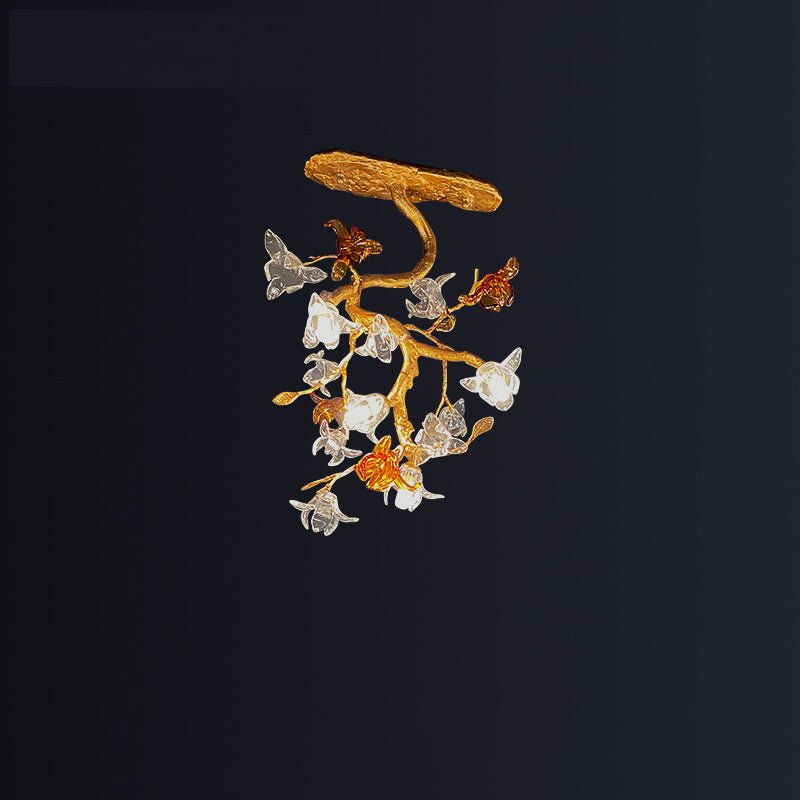 Luxury Villa Elegant Villa Blossom and Branch Chandelier,-casivra-11.81" W x 19.69" H-casivra