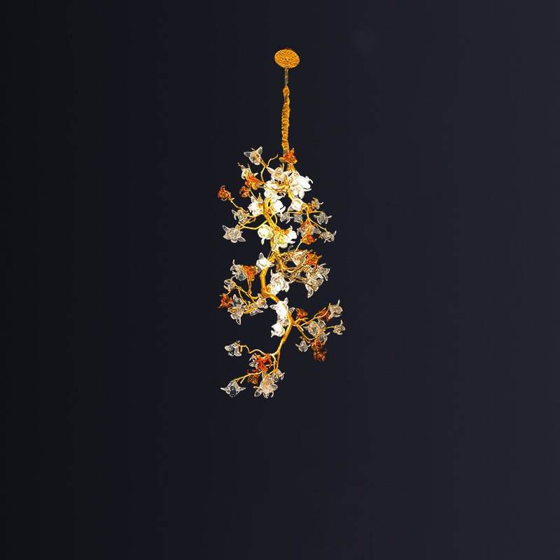 Luxury Villa Elegant Villa Blossom and Branch Chandelier,-casivra-31.5" W x 71.87" H-casivra