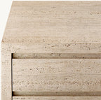 Travertine Closed Nightstand | Travertine Bedside Cabinet | Travertine Bedside Table