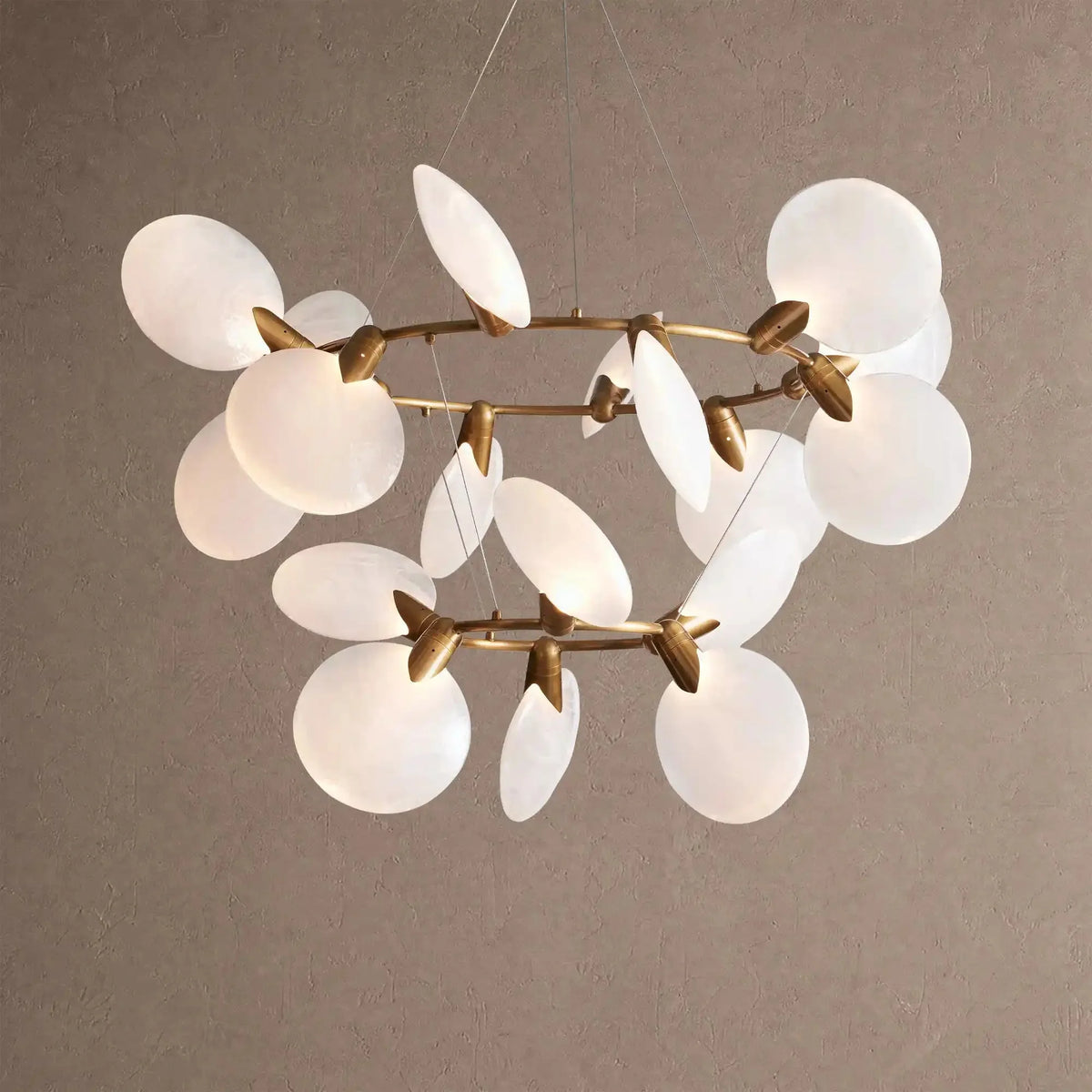 Livia 2-Tiered Halo Chandelier - casivra