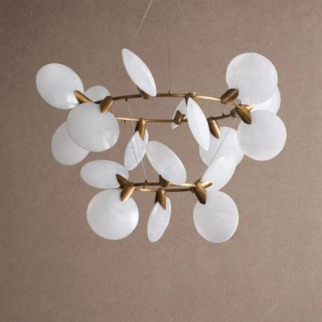 Livia 2-Tiered Halo Chandelier - casivra