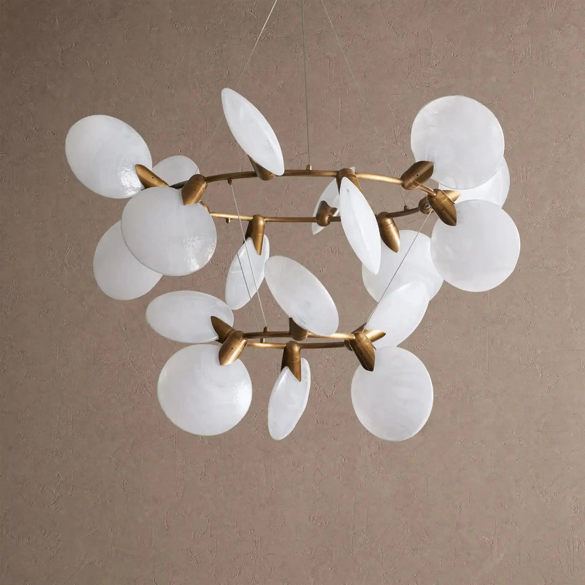 Livia 2-Tiered Halo Chandelier - casivra