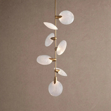 Livia Pendant Modern Alabaster Pendant for Staircase Foyer - casivra