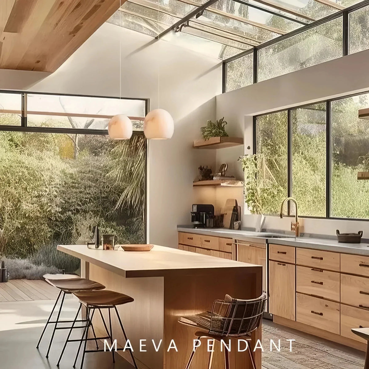 Mairead Pendant - silver finish, modern home lighting