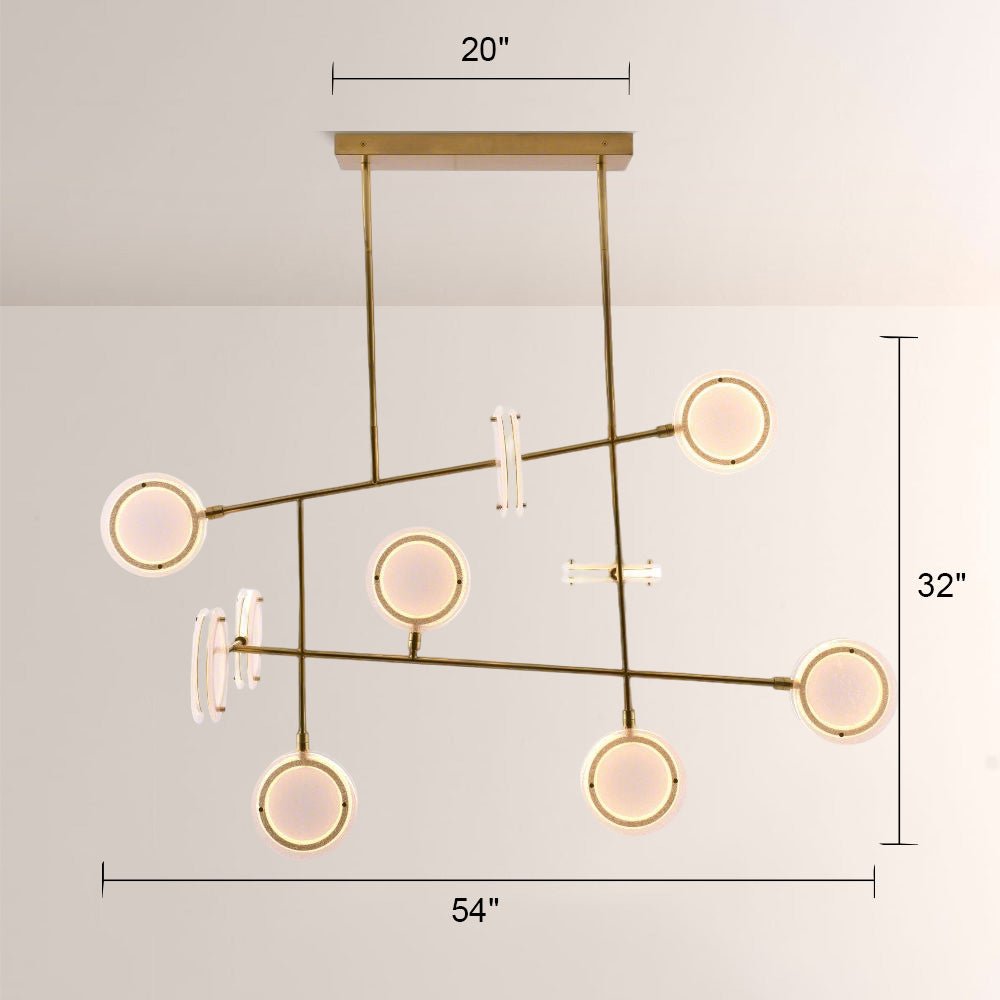 Mandel Linear Chandelier - casivra