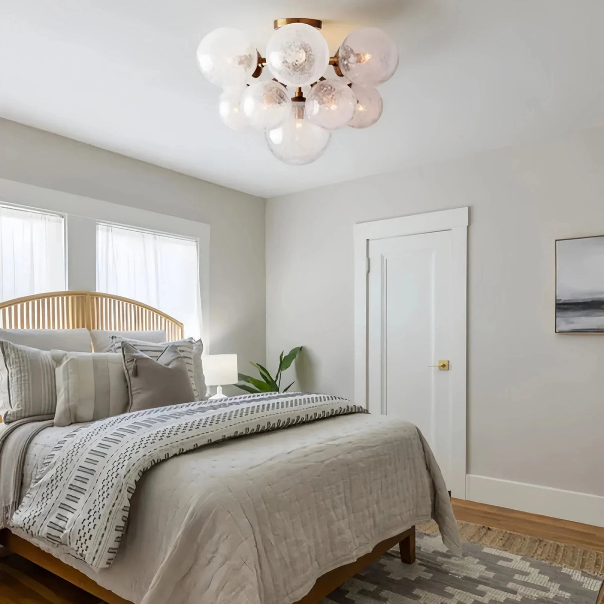Montoya Flushmount in bronze by Blush Lighting