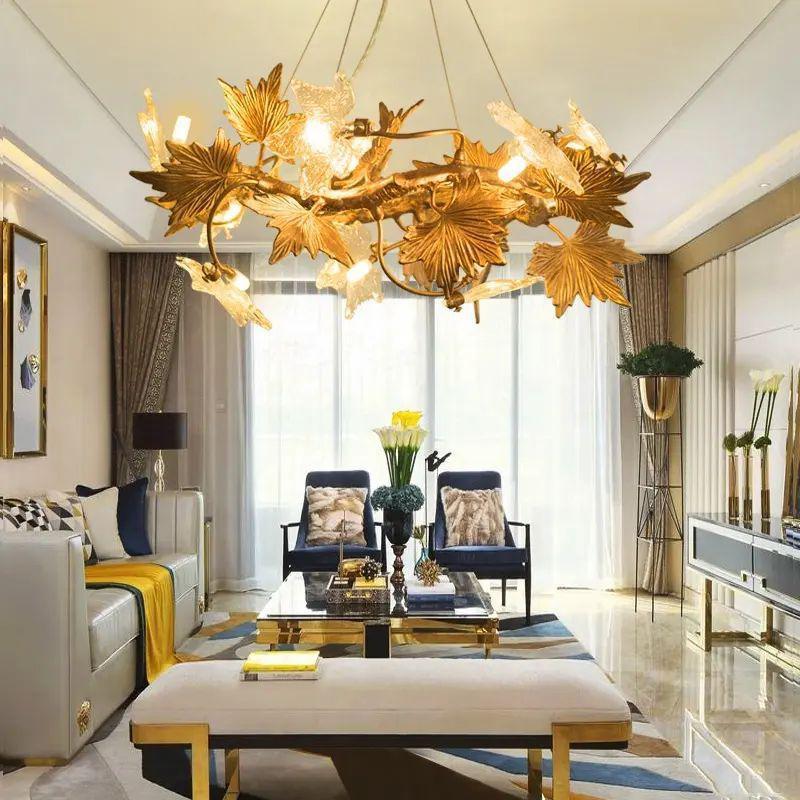 Maple Leaf Branch Chandelier - D100cm (D39¼")casivra